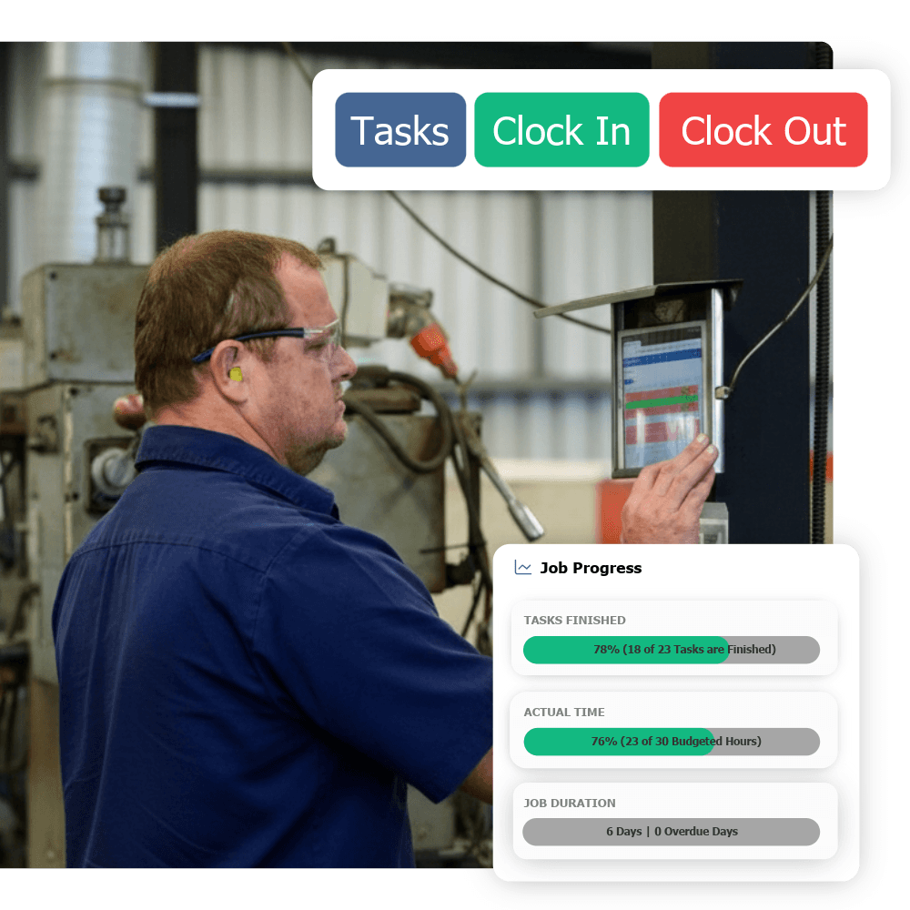 Empower mobile timesheet interface